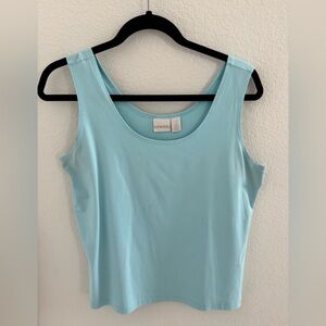 Chico’s microfiber tank, bright blue (size 2)
